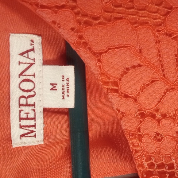 Merona Women's Elegant Pink Lace Top Size Medium - Picture 2 of 6